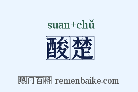 酸楚是什么意思的图片